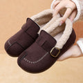 Women's Cozy Buckle Plush-Lined Moccasin Flats